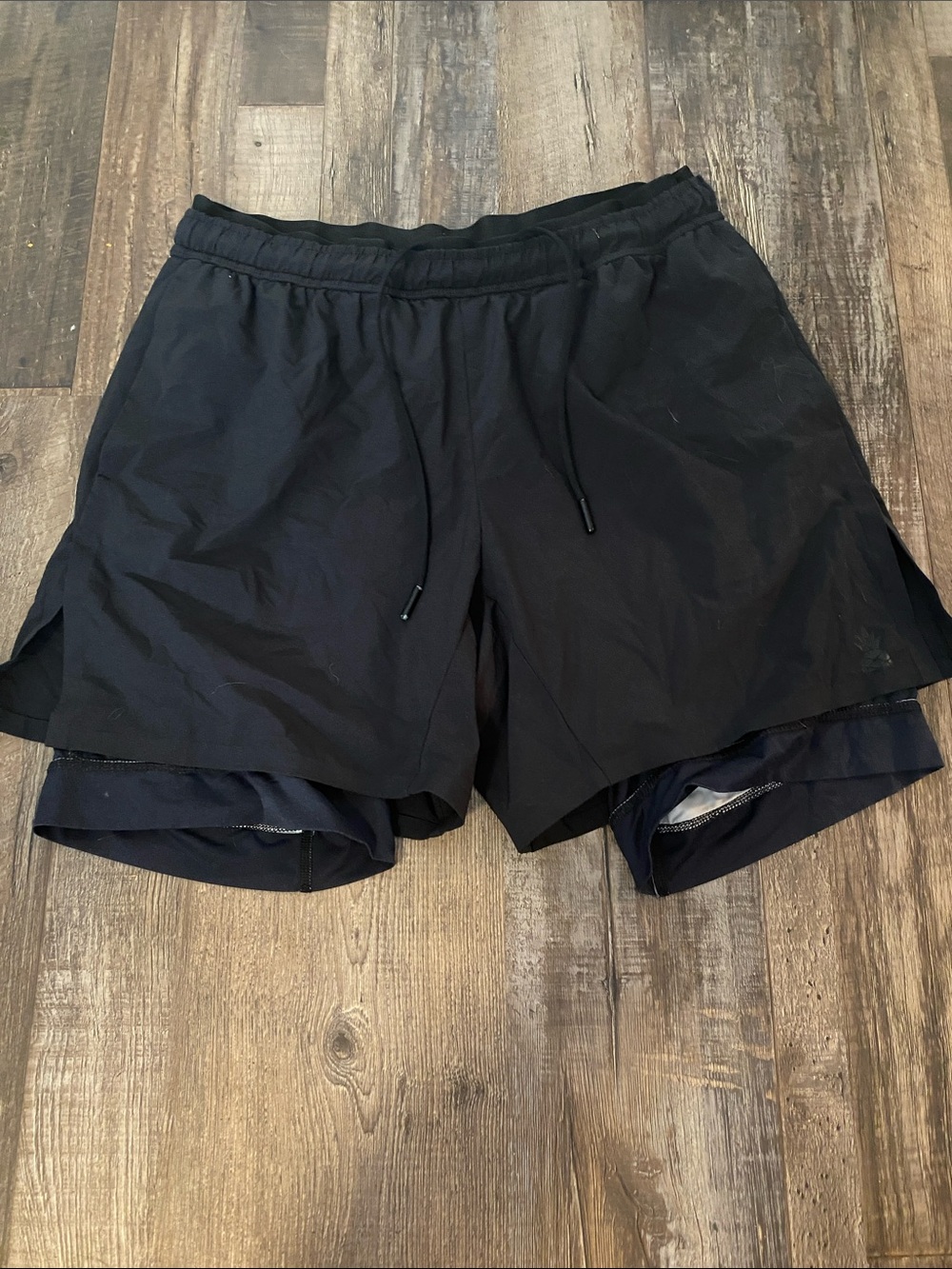 CHUBBIES Lined Shorts Sz M Black w/ Zippered Pocket and Drawstring